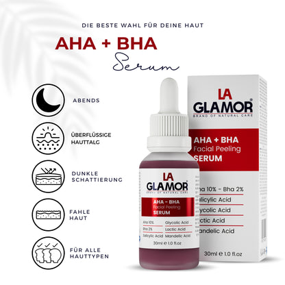 AHA+BHA Peeling Serum - 30ml Glasflasche