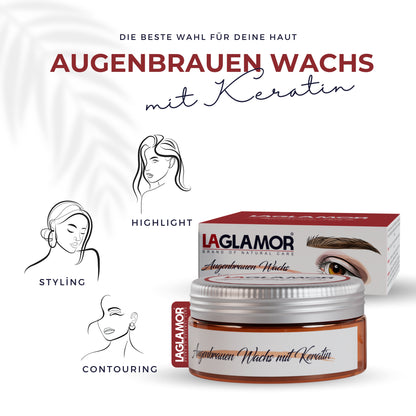 Augenbrauen Wachs mit Keratin - 50ml