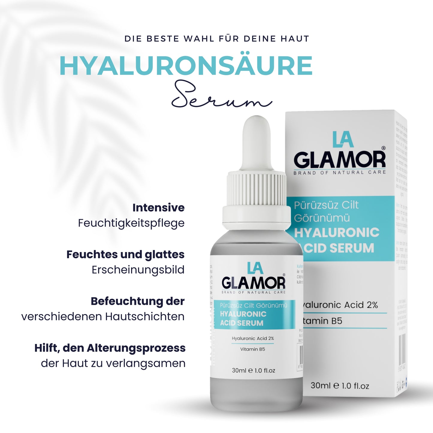 Hyaluronsäure Serum - 30ml Glasflasche