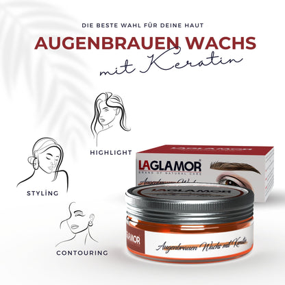 Augenbrauen Wachs mit Keratin - 50ml